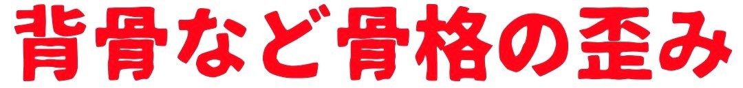 背骨・骨盤の歪み