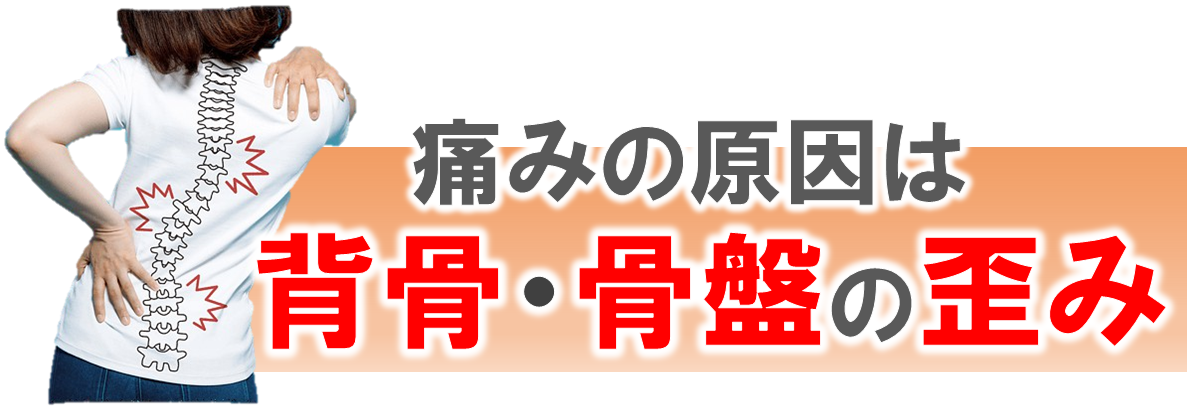 痛みの原因は歪み